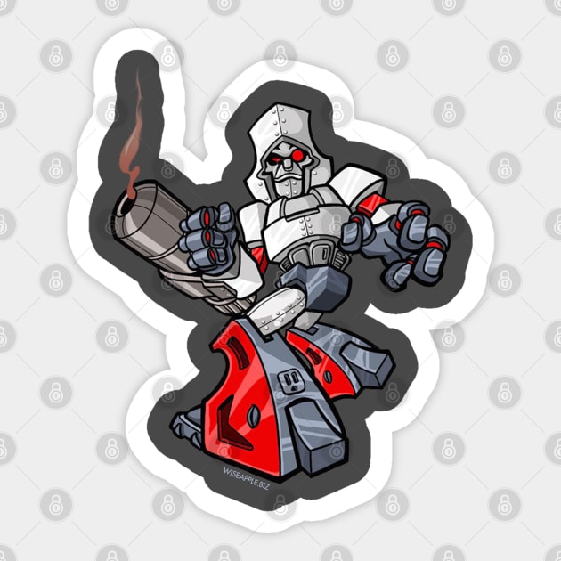 GEN1 - MEGATRON: Graff Style Sticker by ROBZILLA